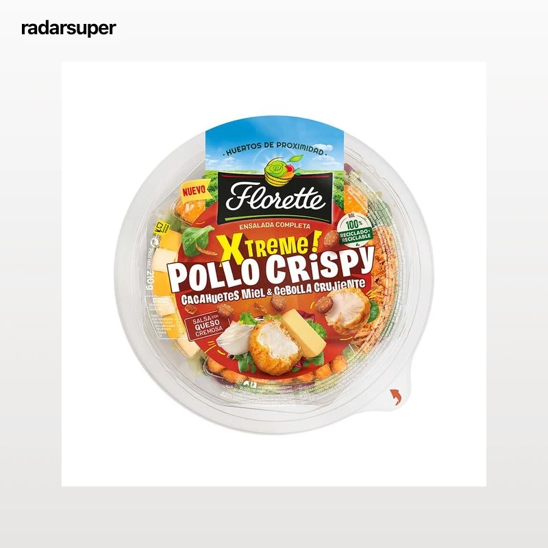 Ensalada Xtreme pollo crispy FLORETTE 210 gr.
