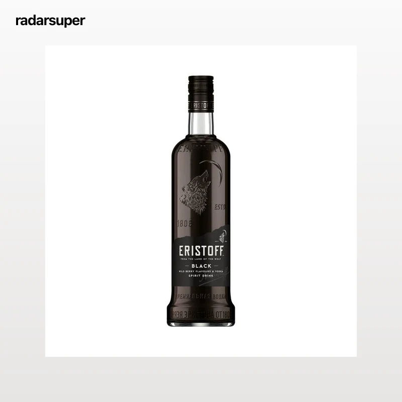 ERISTOFF Black Bebida espirituosa de vodka con un toque de bayas silvestres botella de 70 cl.