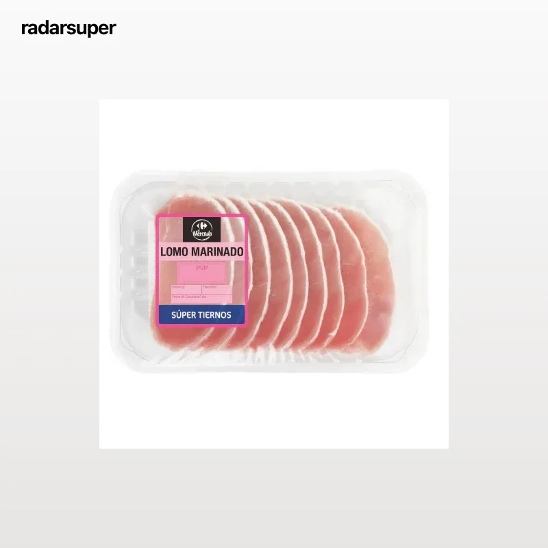 Escalopin de lomo de cerdo marinado Carrefour El Mercado 500 g aprox