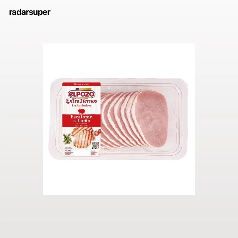 Escalopines de lomo de cerdo fresco marinado Extratiernos ElPozo 600 g