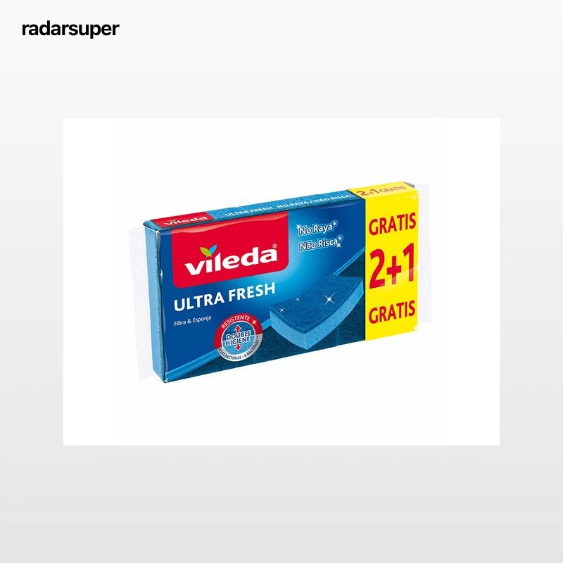 ESFREGÕES VILEDA ULTRAFRESH NÃO RISCA 2+1UN