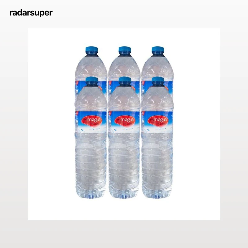 ESMIAGUA Agua mineral botella de 1,5 L, pack de 6 uds.