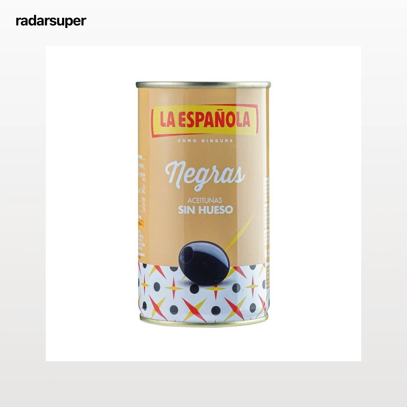 LA ESPAÑOLA Aceitunas negras sin hueso 350 g.