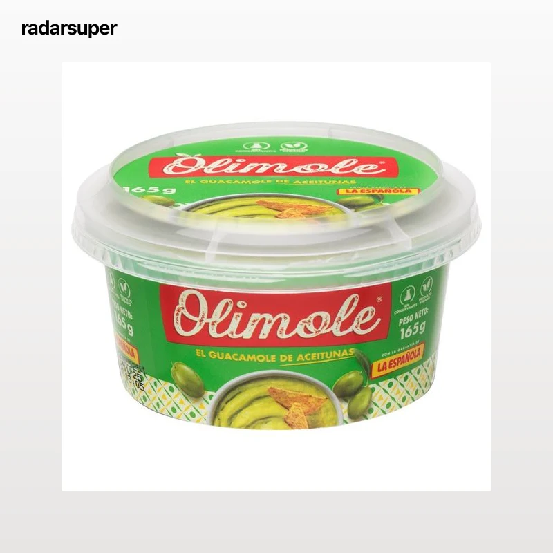 LA ESPAÑOLA Salsa de aceitunas estilo guacamole, con un toque de jalapeño picante 165 g.