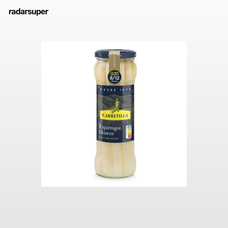 Espárragos blancos extra 8/12 Carretilla 205 g.