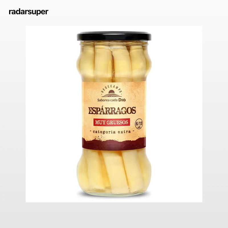 Espárragos blancos muy gruesos 6/12 piezas Dia Vegecampo 325 g