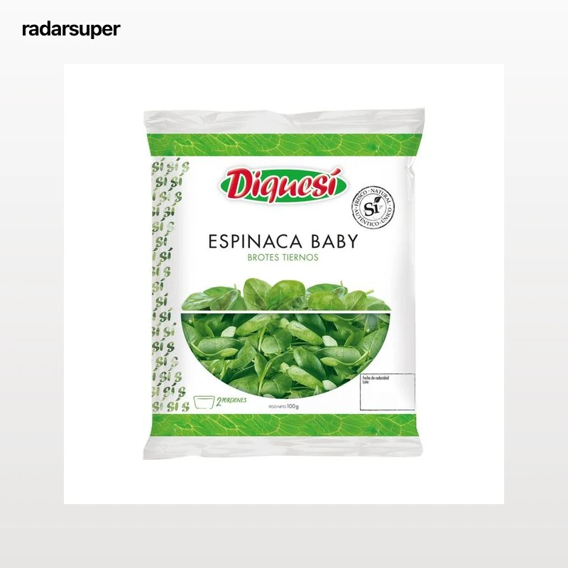 Espinaca baby DIQUESÍ bolsa 100 gr.