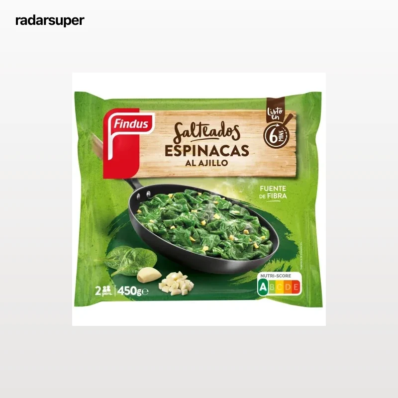 Espinacas al ajillo Findus 450 g.