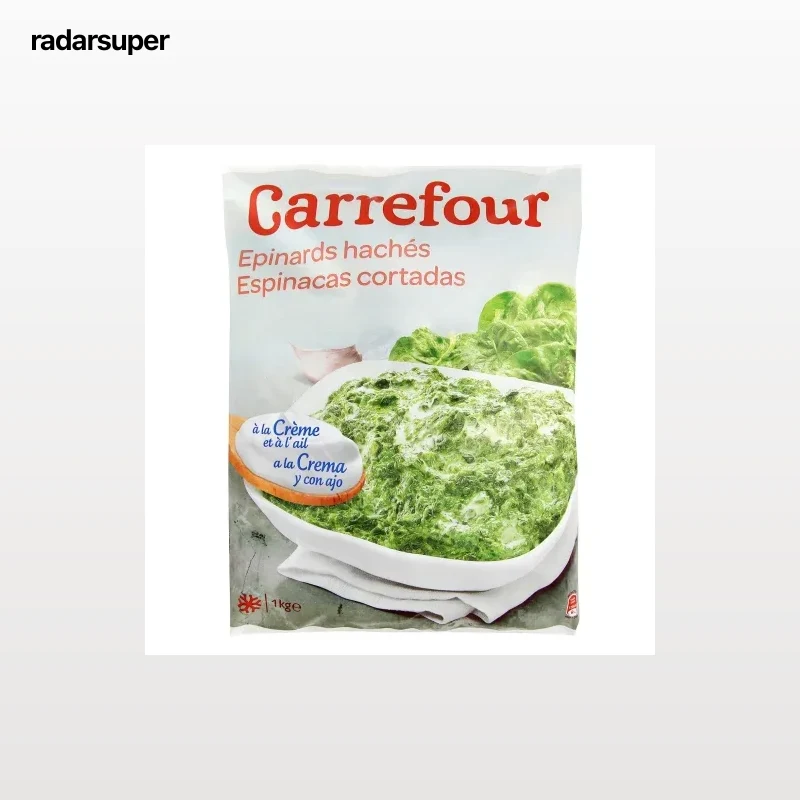 Espinacas Crema Carrefour 1 kg.