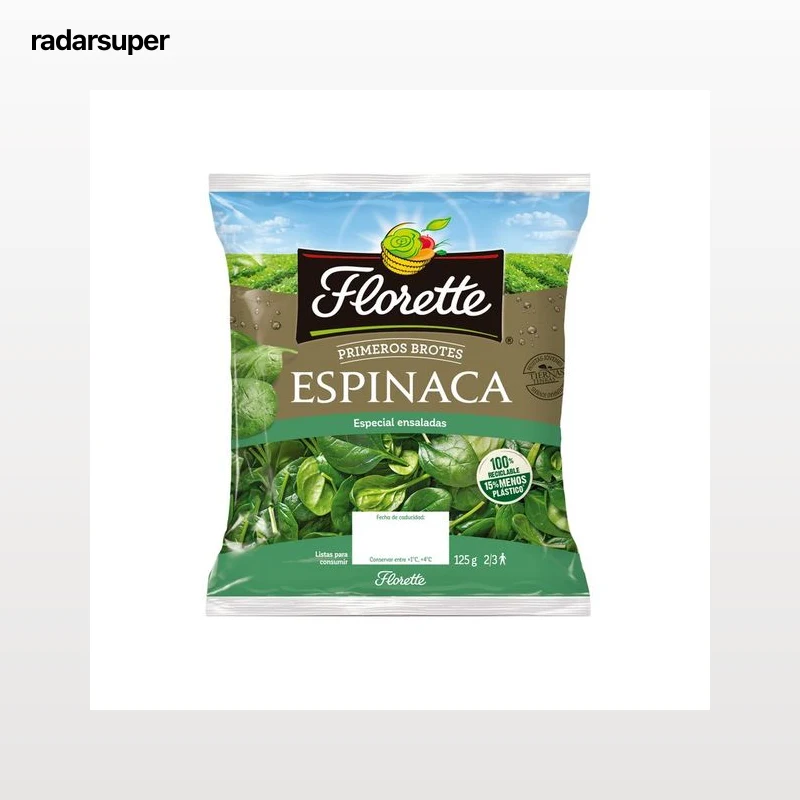 Espinacas FLORETTE PRIMEROS BROTES 125 g.