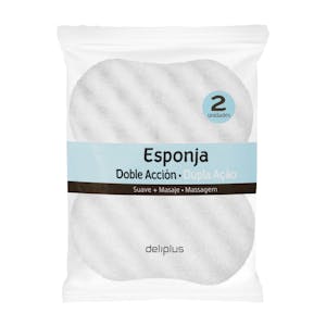 Esponja de baño doble acción suave masaje