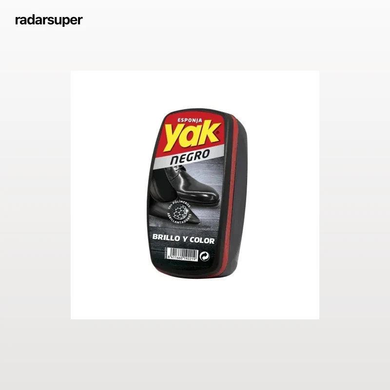 Esponja limpiacalzado color negro Yak 1 ud.