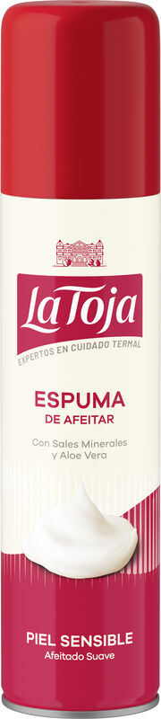 Espuma de afeitar con sales minerales y aloe vera para piel sensible La Toja 250 ml