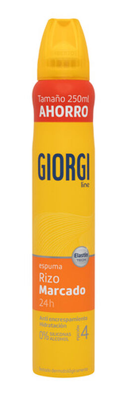 Espuma fijadora de cabello Giorgi 200ml rizos mArcados