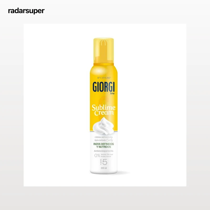 Espuma fijadora en crema para el cabello giorgi sublime 200ml rizos definidos