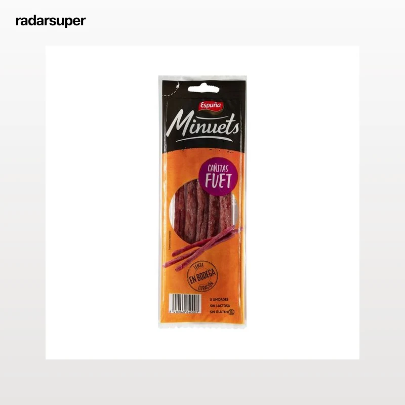 ESPUÑA Mini cañitas de fuet, de curación lenta en bodega ESPUÑA Minuets 5 uds.