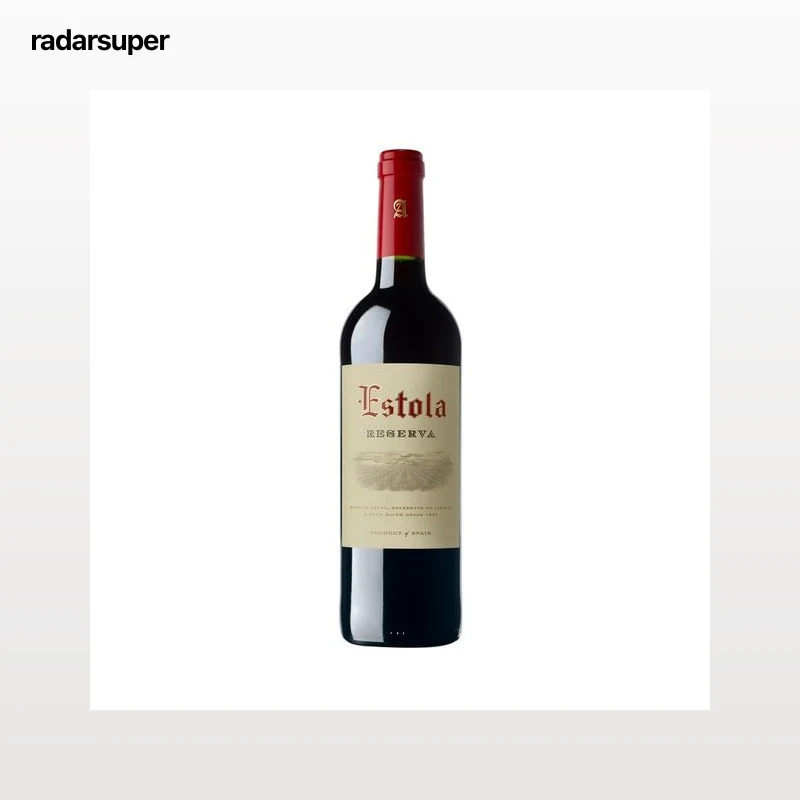 ESTOLA Vino tinto reserva con D.O. La Mancha botella 75 cl.