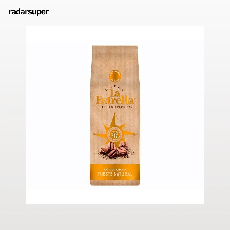 LA ESTRELLA Café en grano tueste natural 500 g.