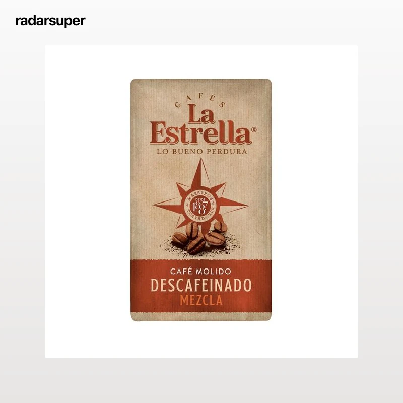 LA ESTRELLA Café molido descafeinado mezcla 250 g.