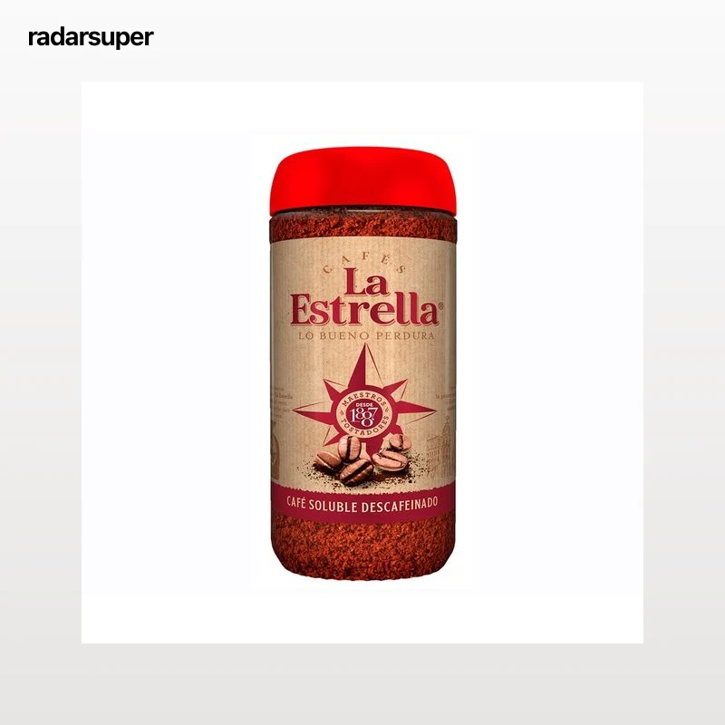 LA ESTRELLA Café soluble descafeinado 200 g.
