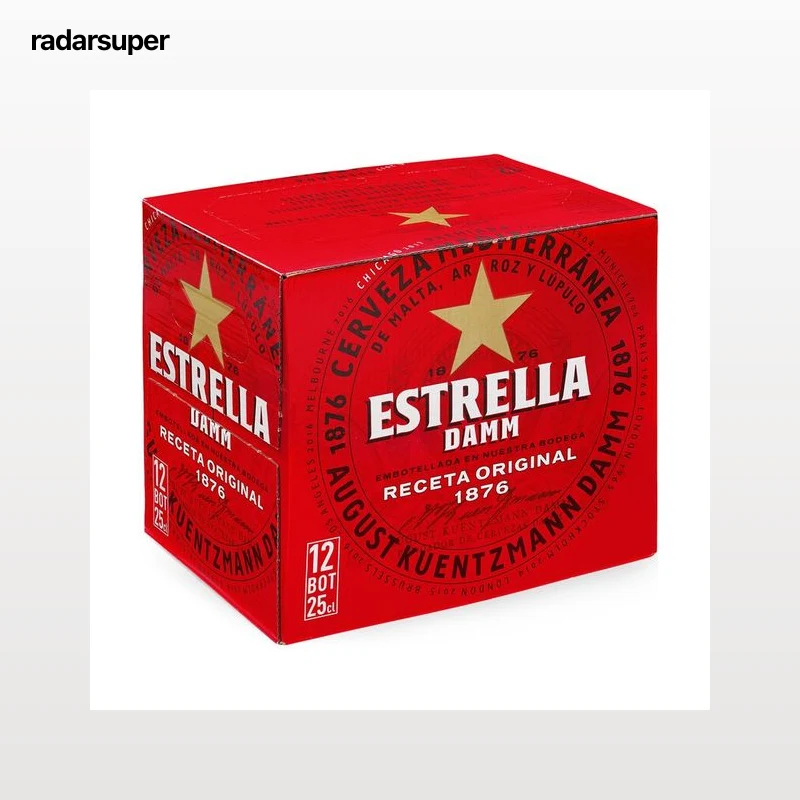 ESTRELLA DAMM Cervezas pack 12 uds. x 25 cl.