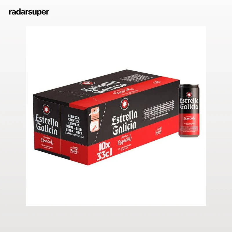 ESTRELLA GALICIA Cervezas pack 10 uds. x 33 cl.