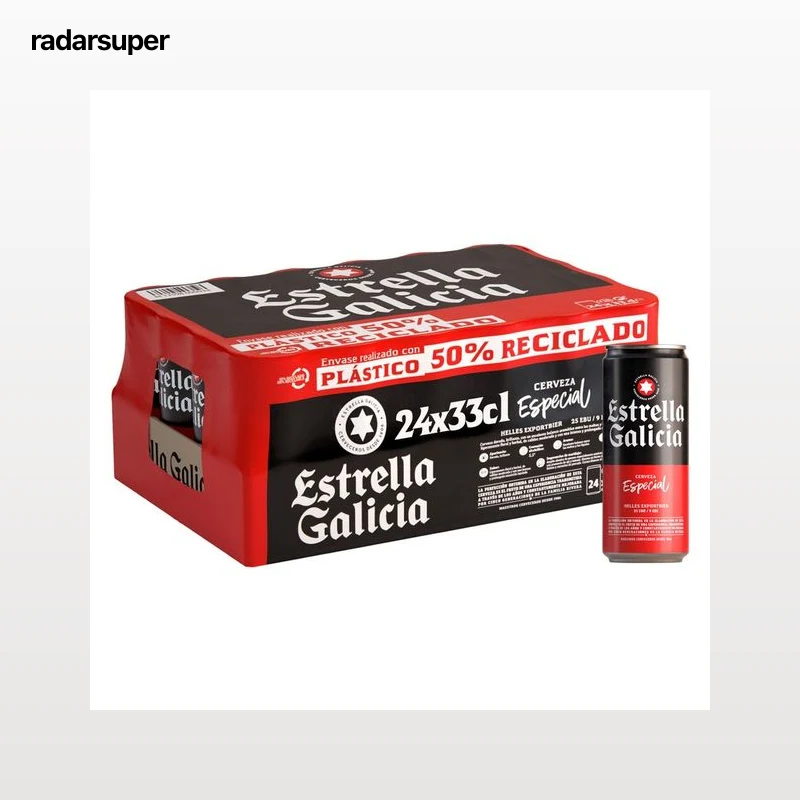 ESTRELLA GALICIA Especial cervezas pack 24 uds.x 33 cl.