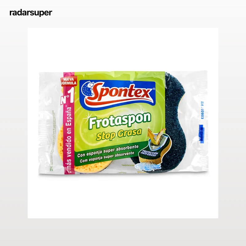Estropajo con esponja super absorbente Spontex 2 unidades