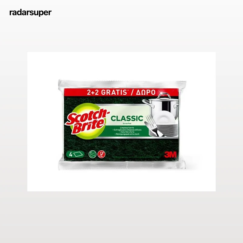 Estropajo de fibra Scoth-Brite 2 uds verde
