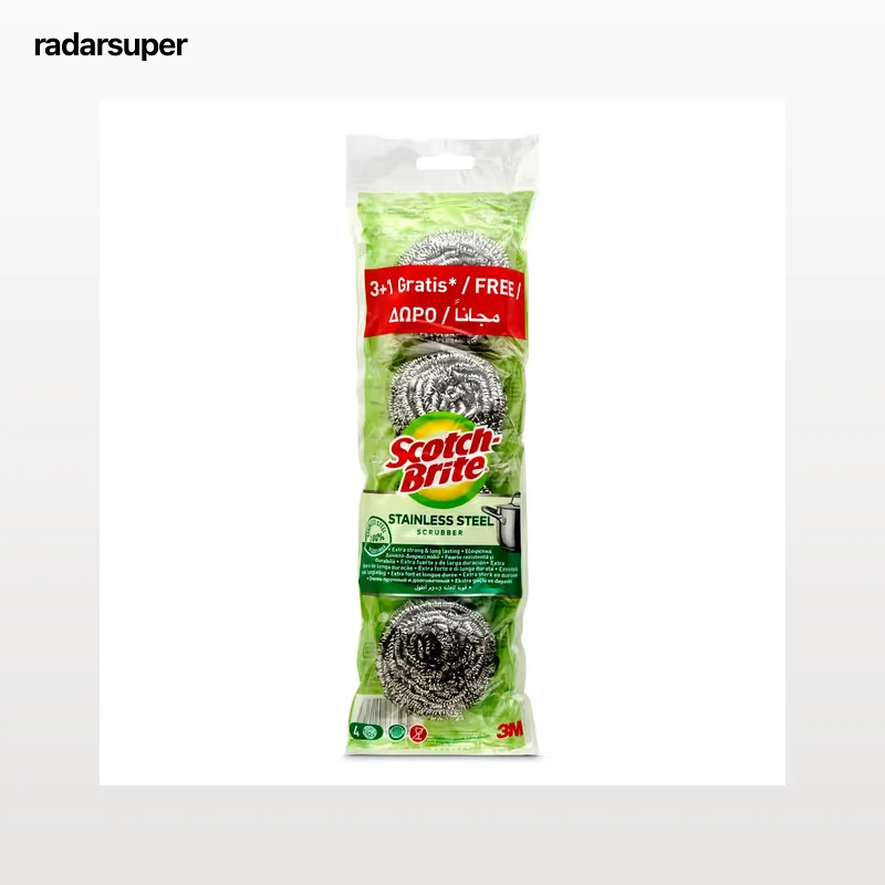Estropajo metálico Scotch brite bolsa 4 unidades