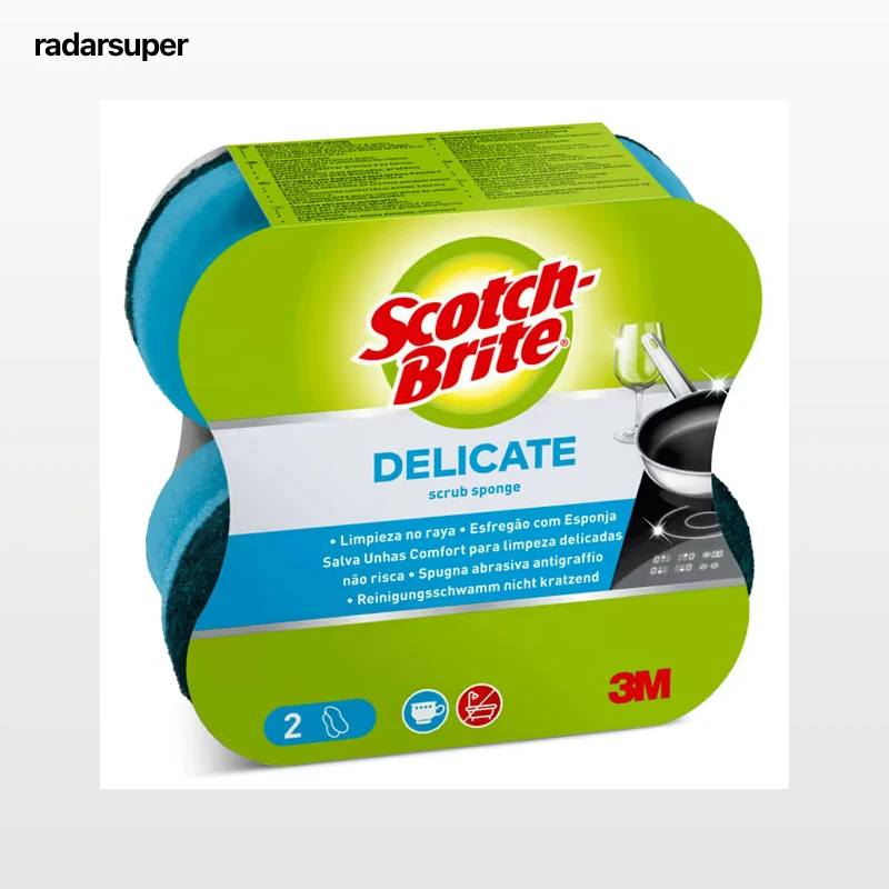 Estropajo salvauñas delicate Scotch brite pack 2 unidades
