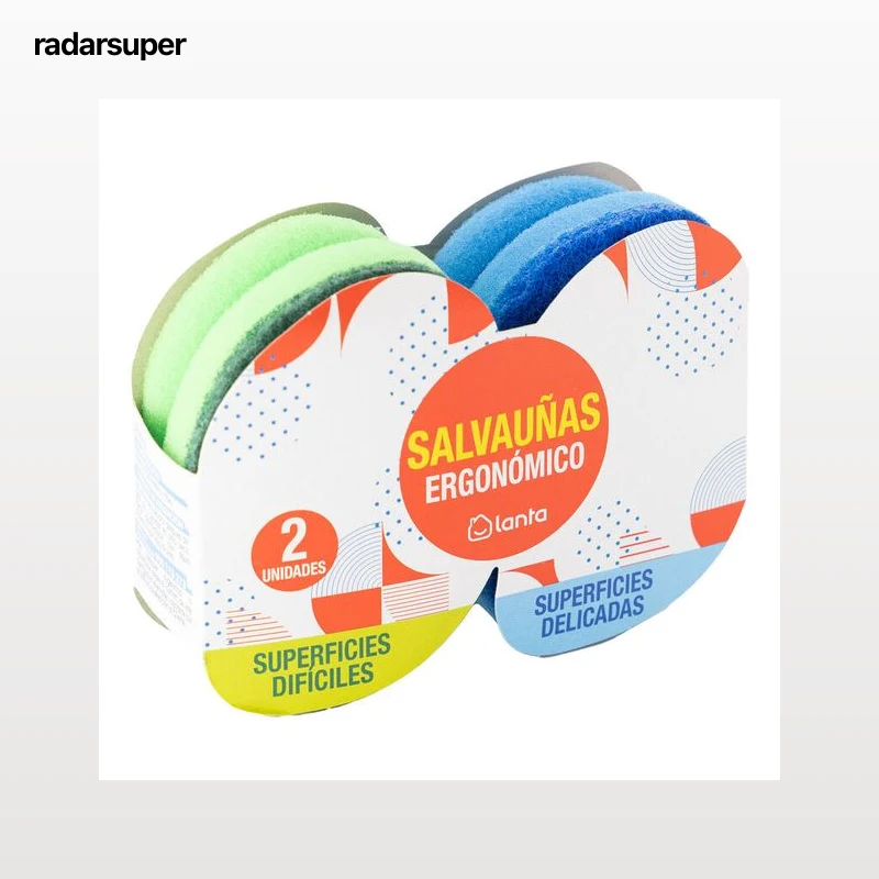 Estropajo salvauñas Lanta 2 uds ergonomico