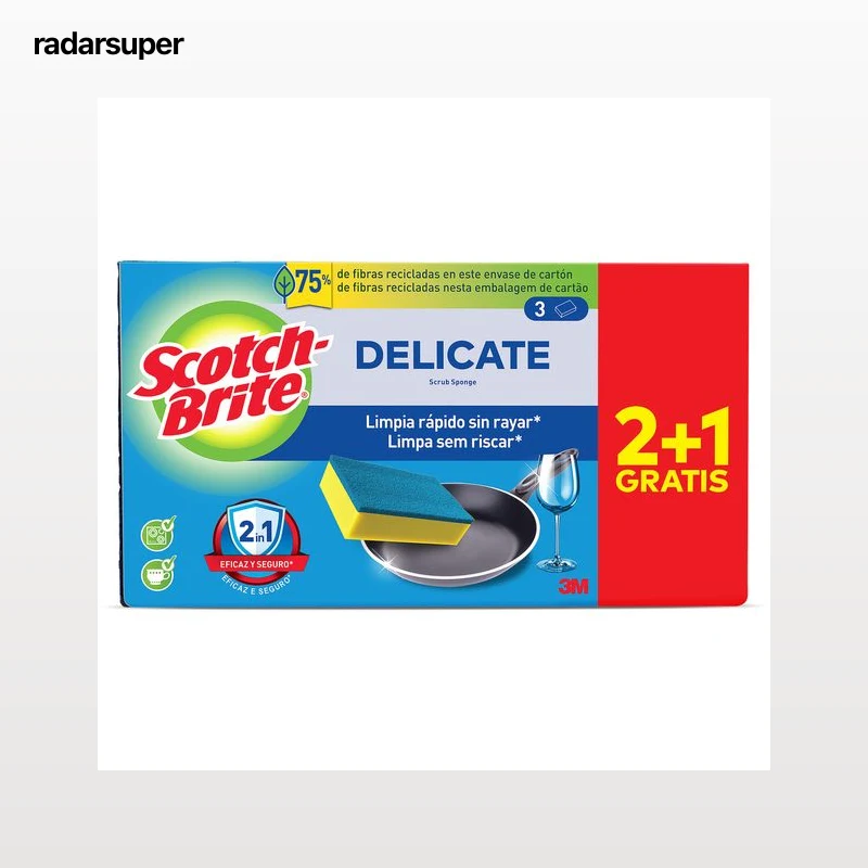 Estropajo universal azul Scotch brite 3 unidades