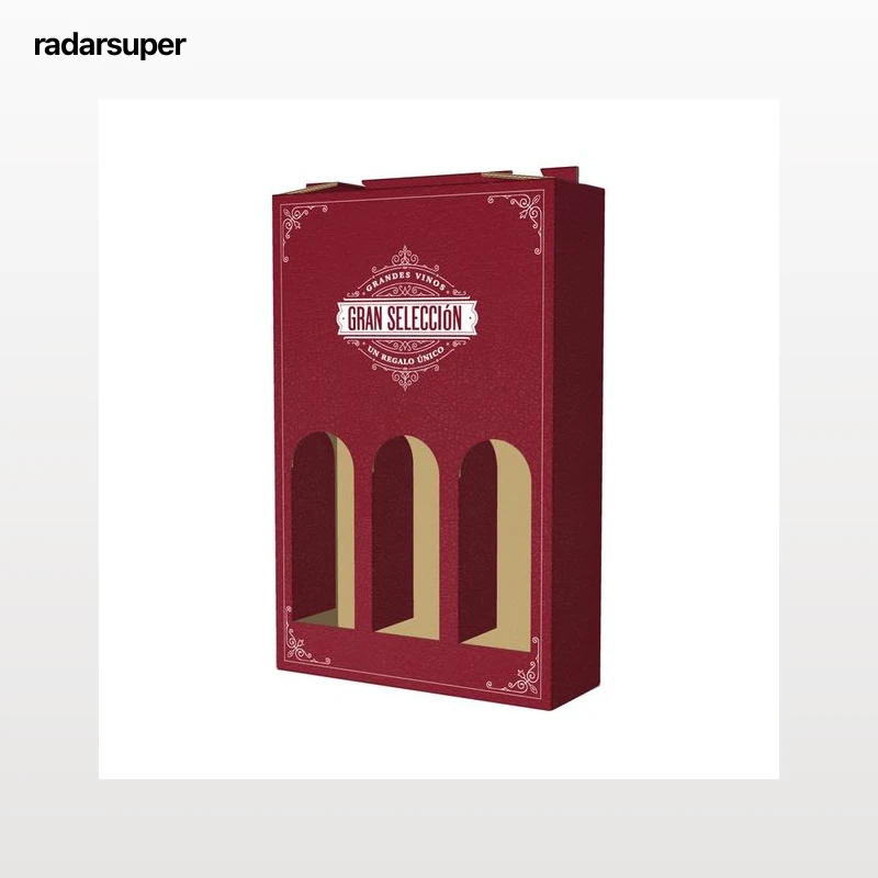 ESTUCHE Estuche de cartón para 3 botellas