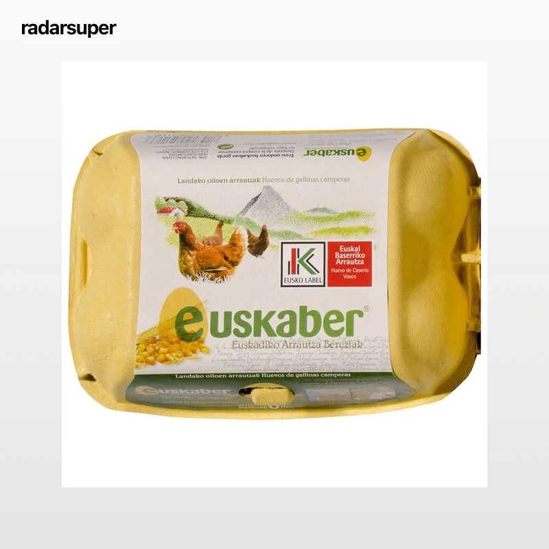 EUSKABER Huevos de gallinas camperas clase M y cat. A 6 uds.