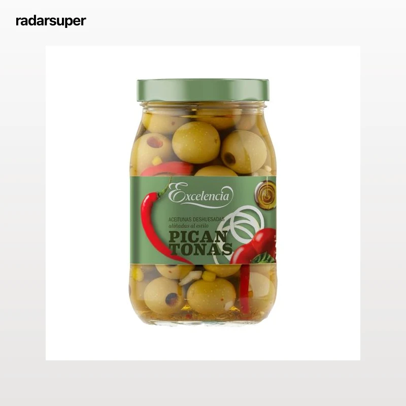 EXCELENCIA Aceituna S/H picantona 350g.