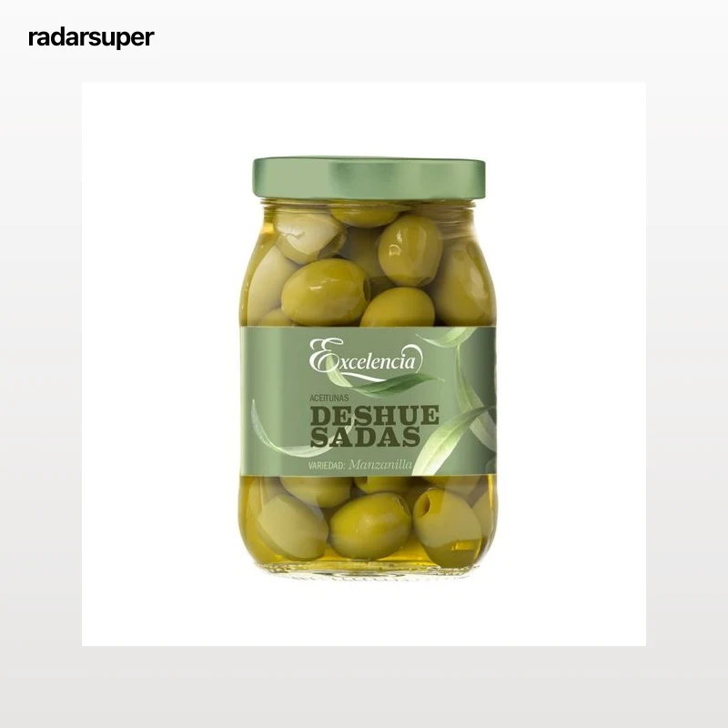 EXCELENCIA Aceitunas verdes manzanilla sin hueso 400 g.