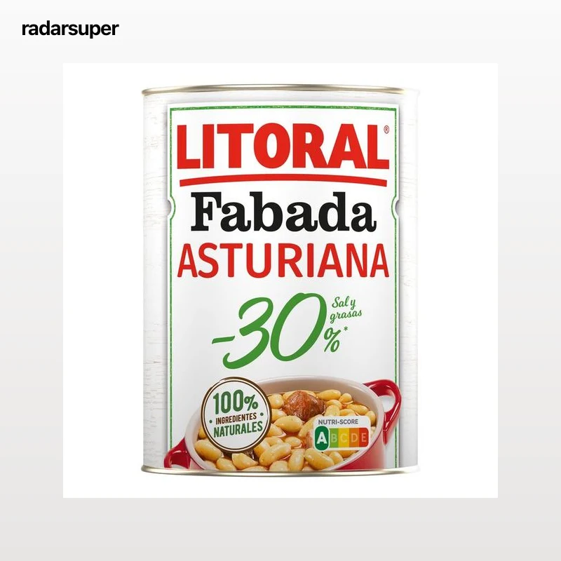 Fabada Asturiana Litoral con 30% menos de sal y grasa 420g