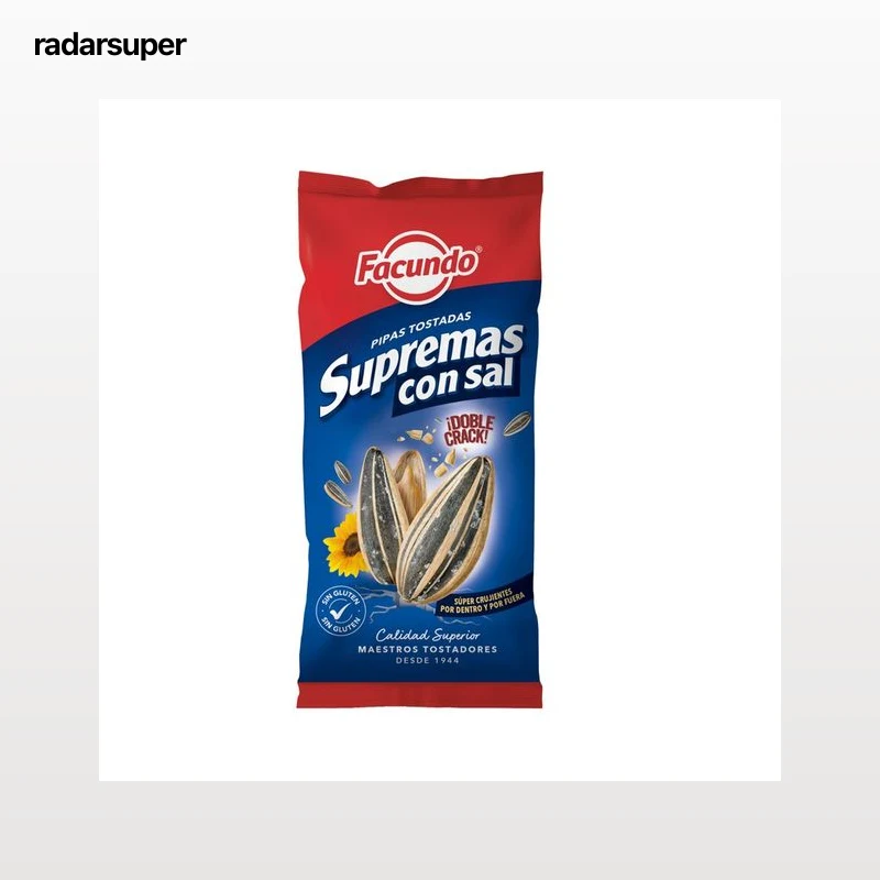 FACUNDO Supremas Pipas extragrandes y super crujientes con sal 120 g.