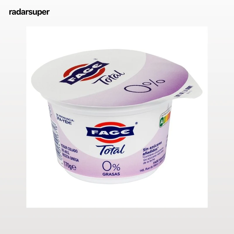 FAGE Yogur natural receta griega 0% materia grasa Total 170 g.