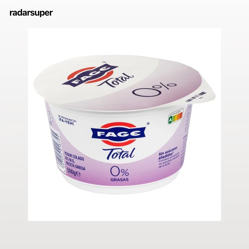 FAGE Yogur natural receta griega 0% materia grasa Total 500 g.