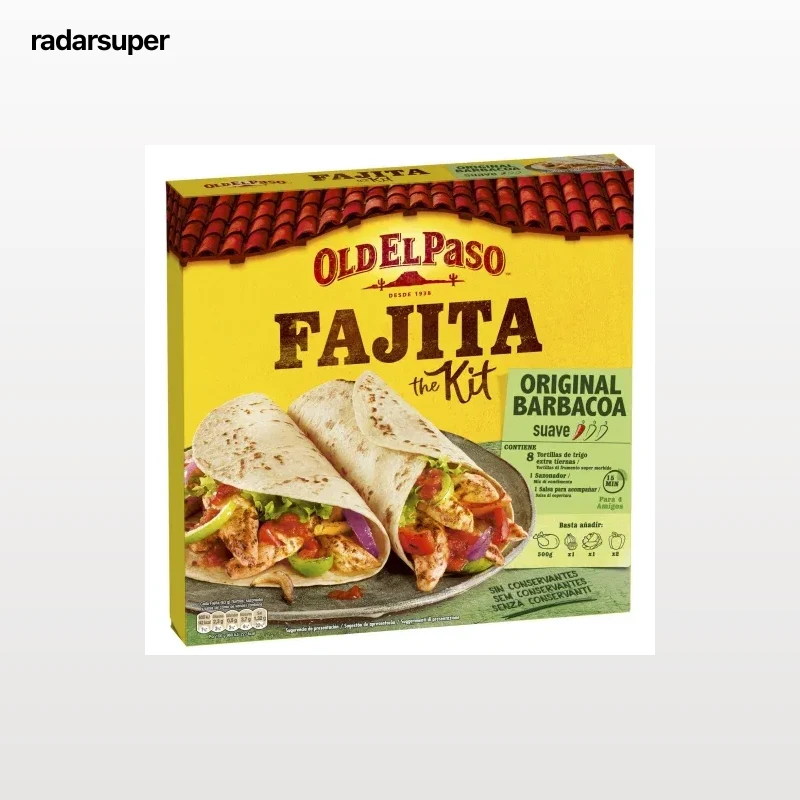 Fajitas barbacoa Kit Old El Paso 500 g.