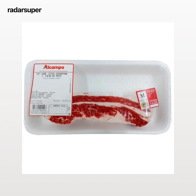 Falda en trozos de vacuno IGP carne de la Sierra de Guadarrama, especial cocer o guisar
