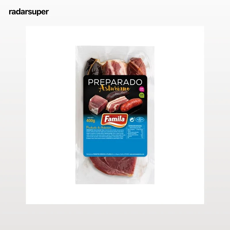 FAMILIA Preparado para fabada asturiana, elaborado sin gltuen y sin lactosa FAMILIA 400 g