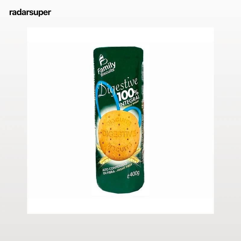 FAMILY BISCUITS Galleta digestive 100 % integral 400 gr.