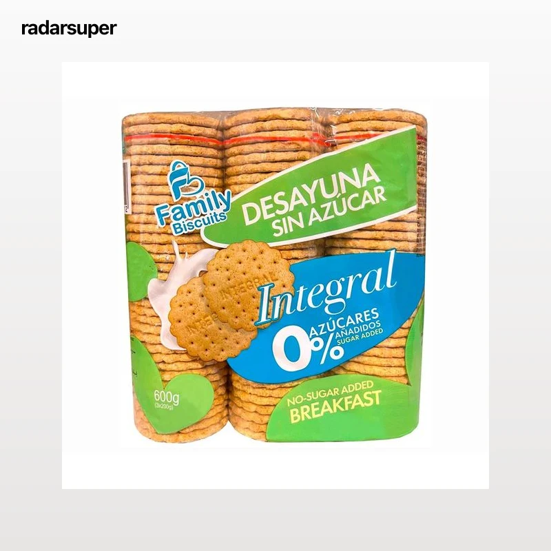 FAMILY BISCUITS Galleta integral sin azúcar 600 gr.