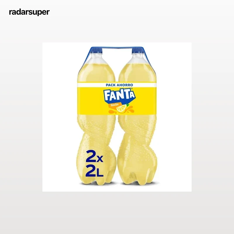 Fanta de limón pack 2 botellas 2 l.