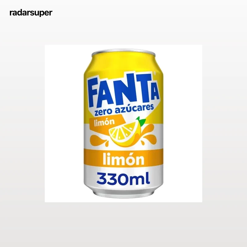 Fanta de limón Zero lata 33 cl.
