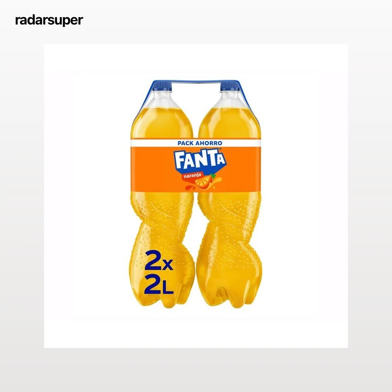 FANTA Refresco de naranja pack de 2 botellas x 2 l.