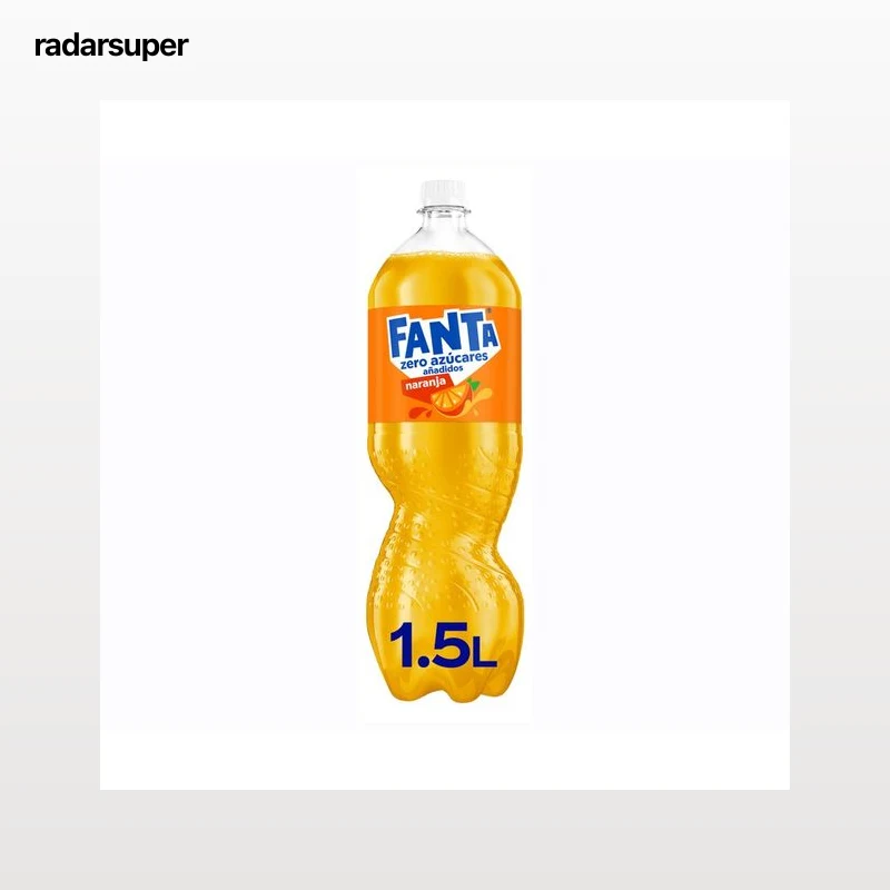 FANTA Refresco de naranja zero azúcares botella de 1.5 L